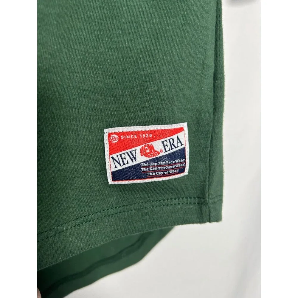 Milwaukee Bucks Women's 3/4 Sleeve Green & Gray New Era Shirt Small - Picture 4 of 12